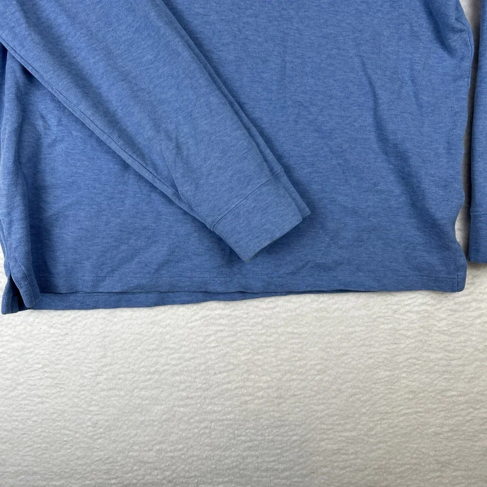 Polo Ralph Lauren Estate Rib 1/4‎ Zip Pullover Sweater Blue Men's Size XL